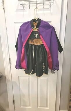 Jakks Disney Frozen 2 Anna Travel Dress Girls Child Costume Dress Size 4-6X